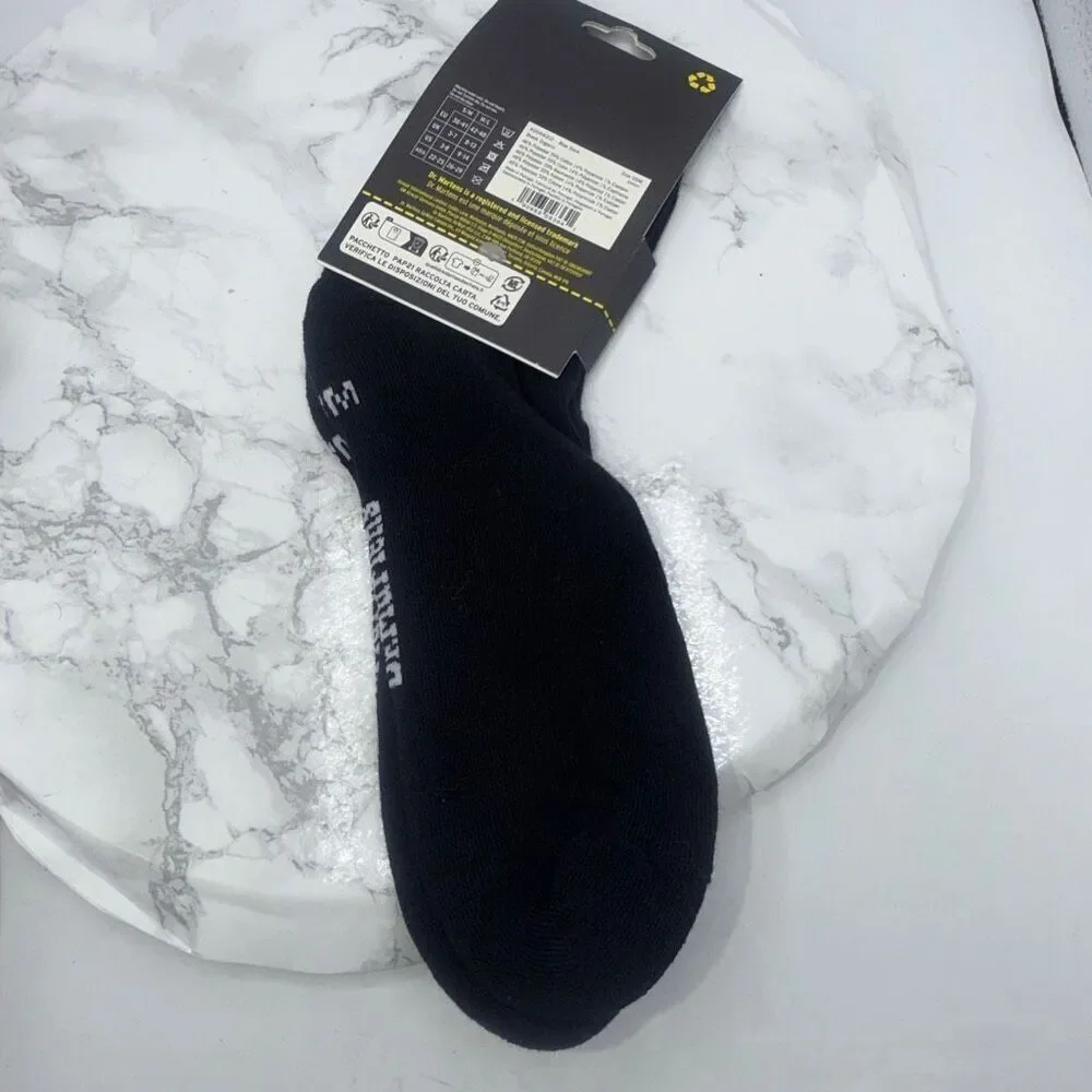 DR.MARTENS Airwear Black Organic Cotton Blend Bow Socks-S/M NEW!